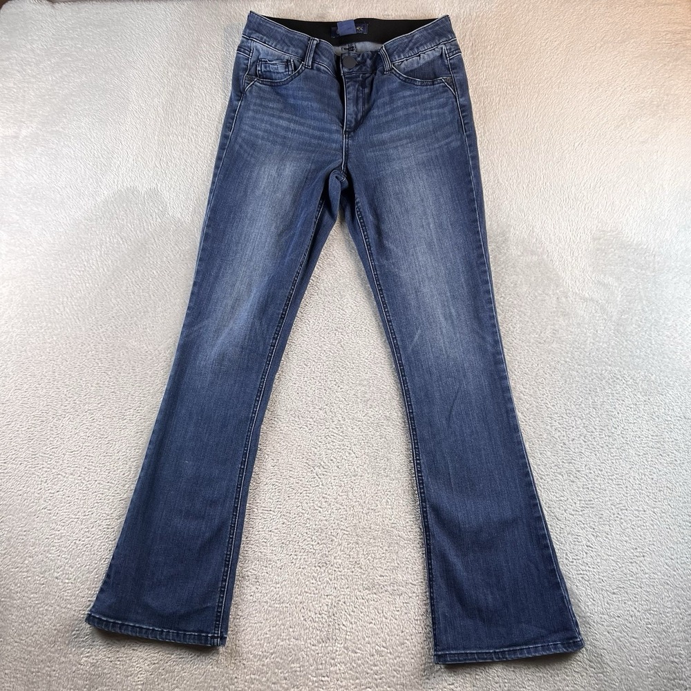 Democracy Ab Solution Itty Bitty Bootcut Jean Women 8 Dark Wash Stretch Mid Rise